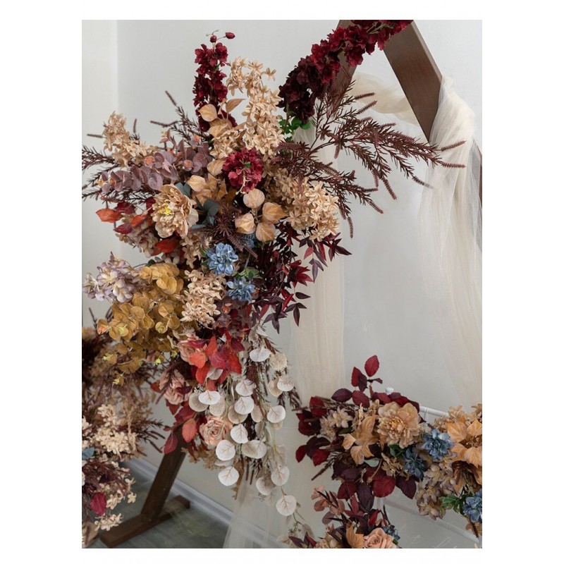 Artificial Flower Wreath For Front Door