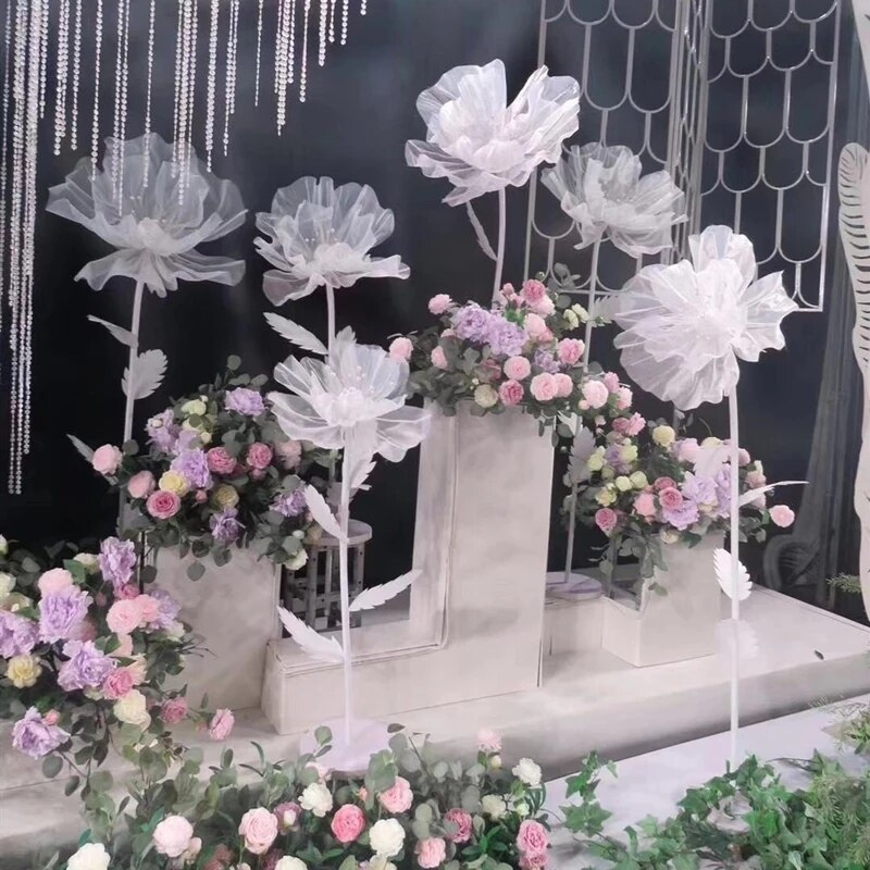 Giant Flowers Wedding Decor
