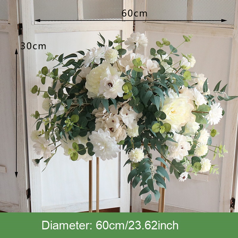 Flower Arrangement For Shiny Floor Vase