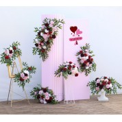 Black White And Pale Pink Flower Arrangements