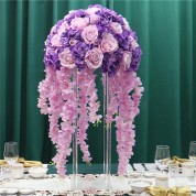 Burgundy And Rose Gold Wedding Ceremony Decorations