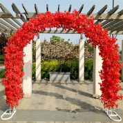 Artificial Red Flowers For Outside