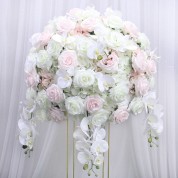 Wedding Indoor Flower Arch Vs Curtain Backdrop