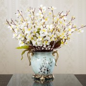 Artificial Flowers In Vase Spotlight