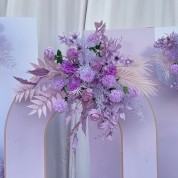Flower Wall With Drapes For Ceremony