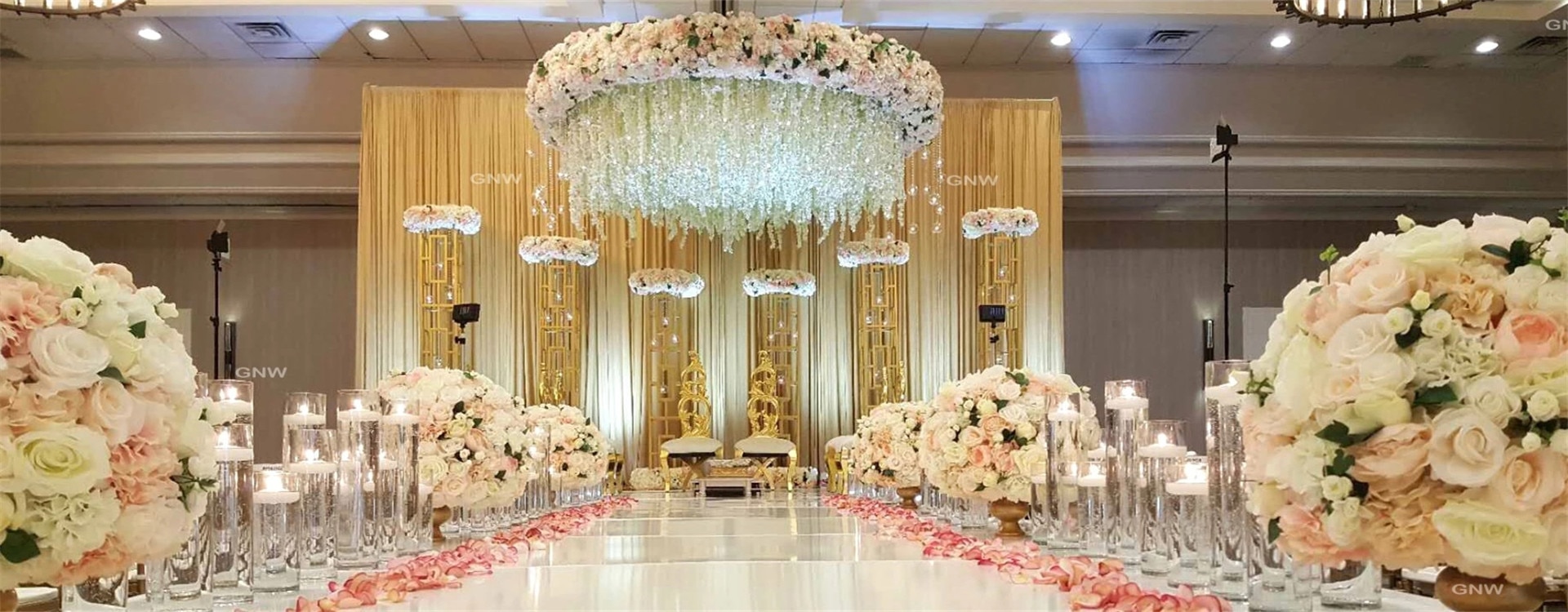 fake flowers decor for weddings