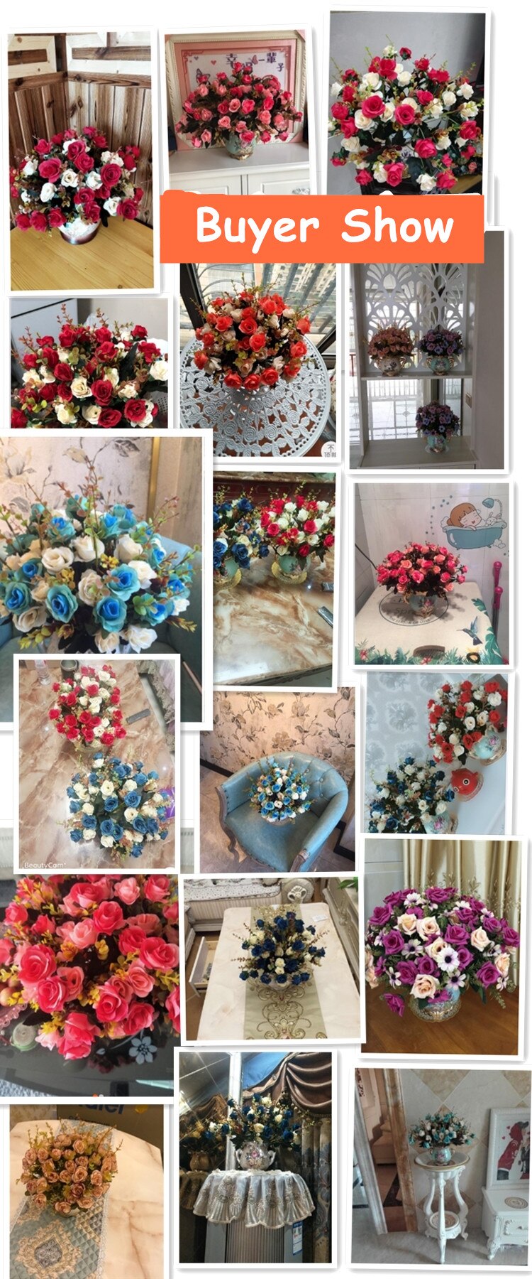 artificial flowers for baby shower