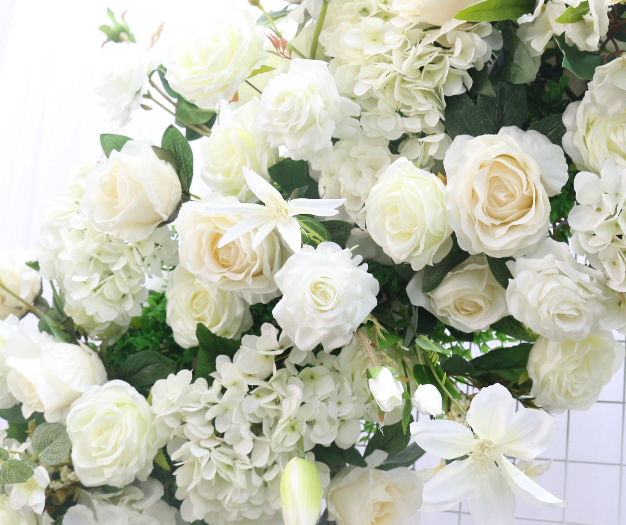 best fake flowers for wedding backdrops9