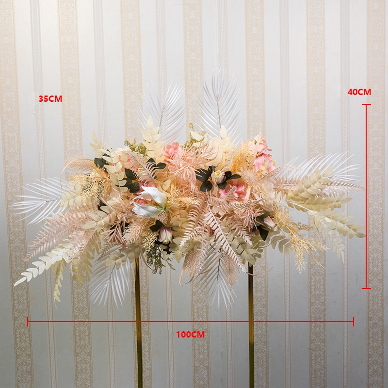 Attaching Flowers to the Backdrop Frame