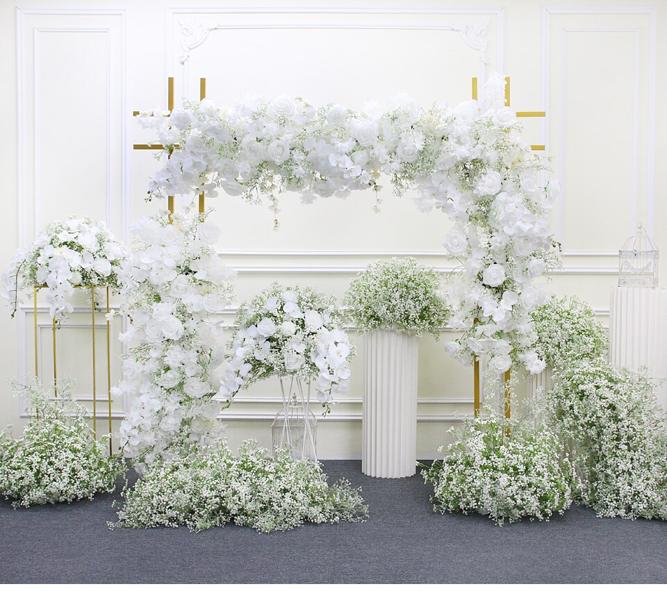 real flower garland curtain for photography