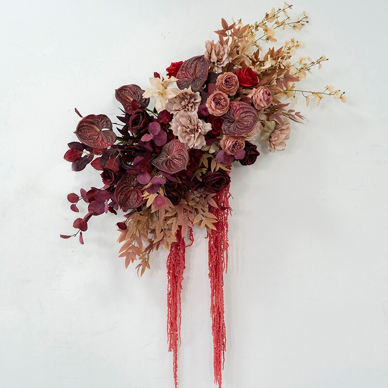 Aisle Decor: Incorporating dried flowers into the wedding ceremony pathway.