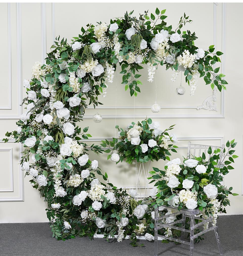 Floral Backdrop: Incorporating flowers and greenery for a natural look.