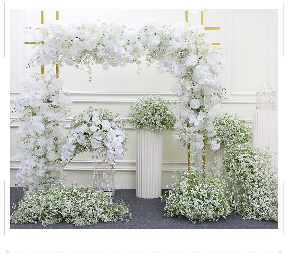 real flower garland curtain for photography2