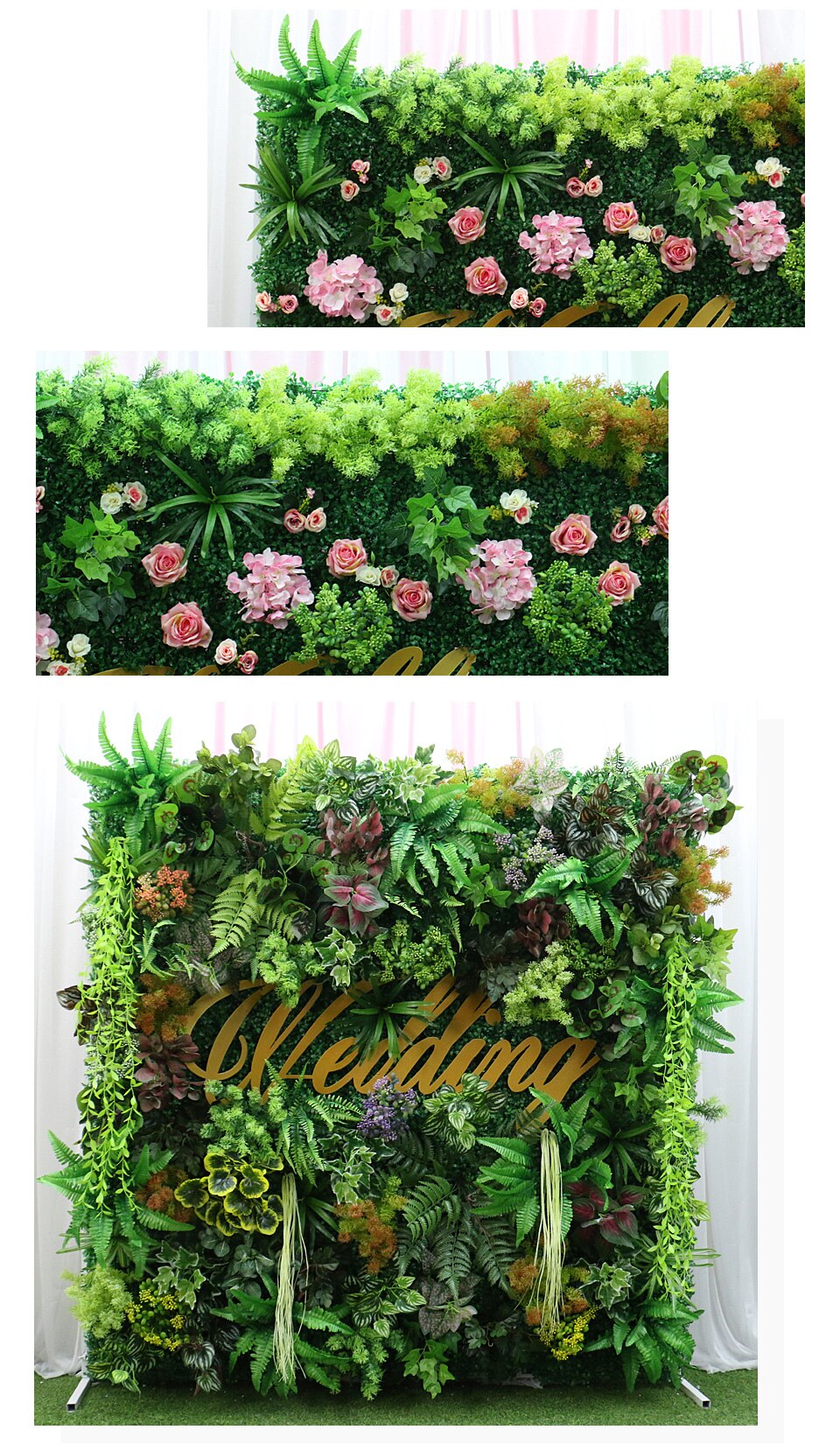 maling wedding decoration with a pot plants10