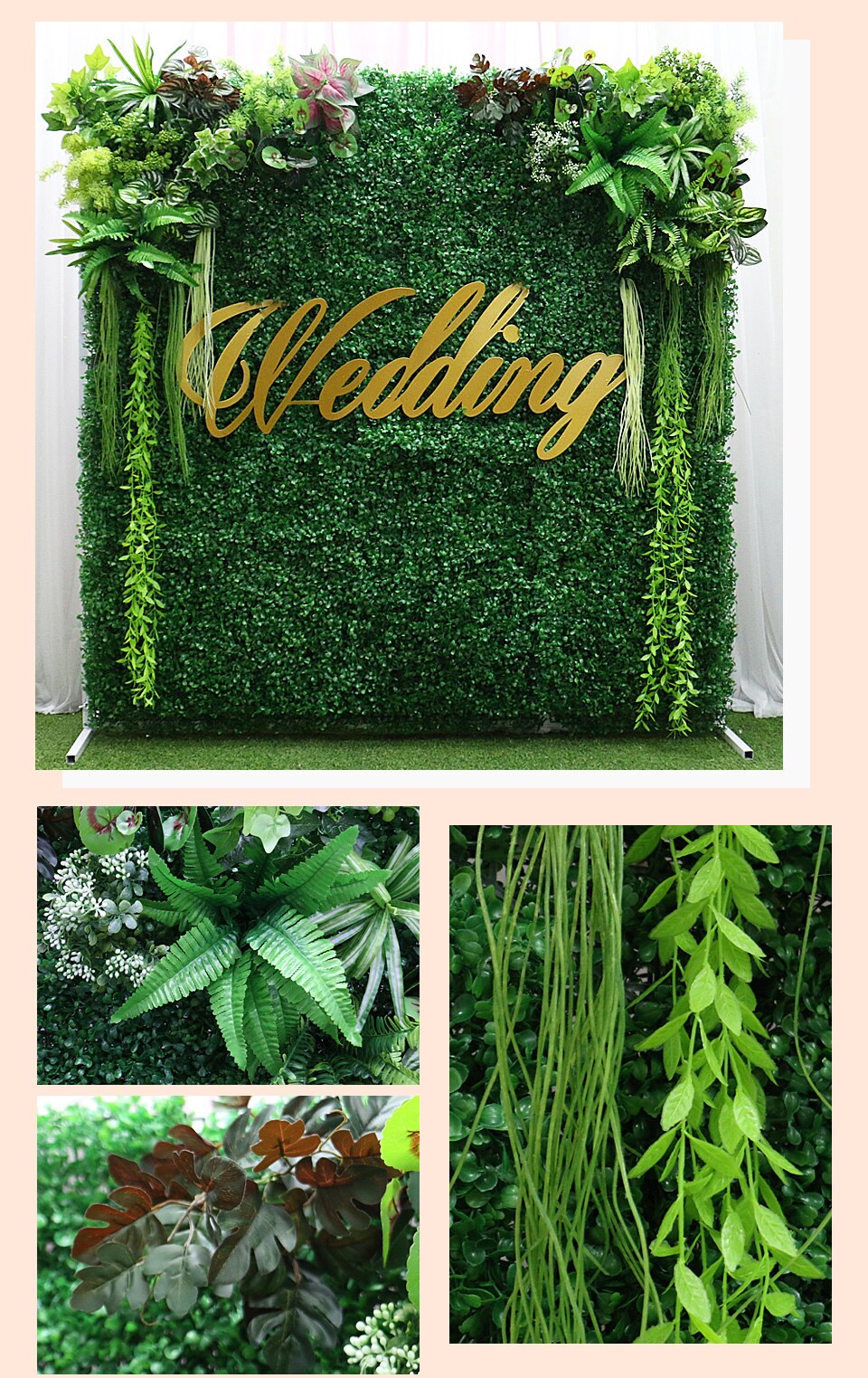 maling wedding decoration with a pot plants9