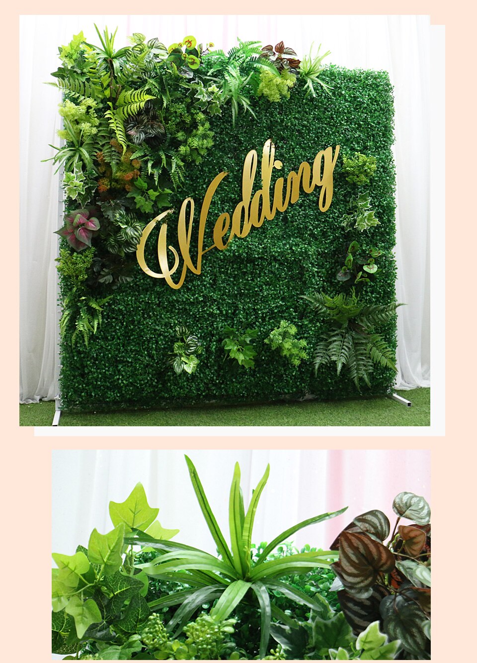 maling wedding decoration with a pot plants8