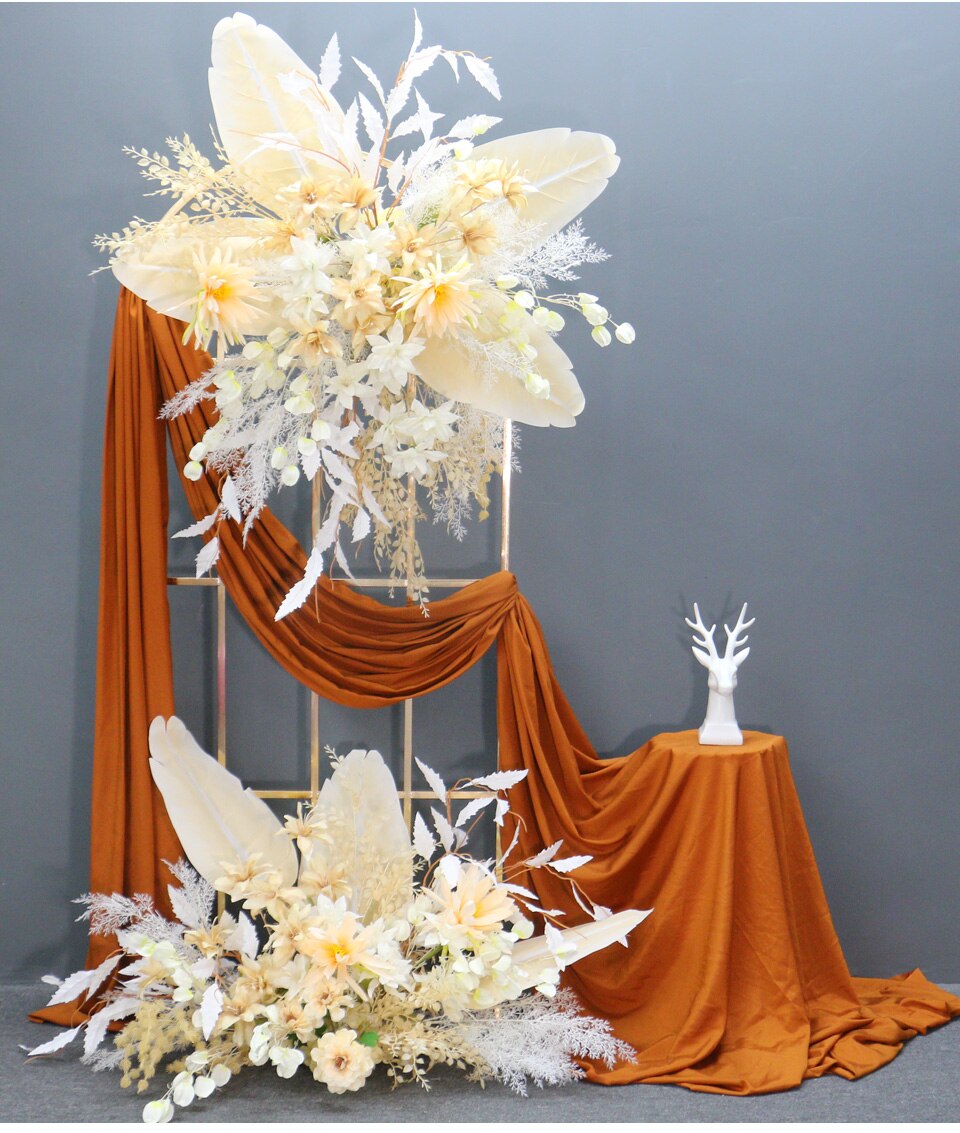 copper and gold wedding decor7