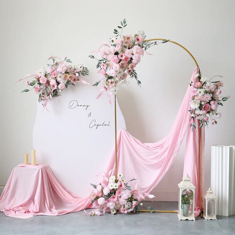peach color wedding decorations8