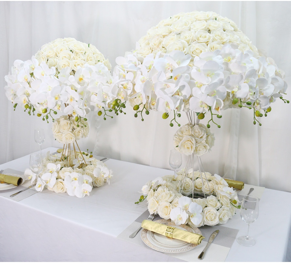reception desk artificial flowers3