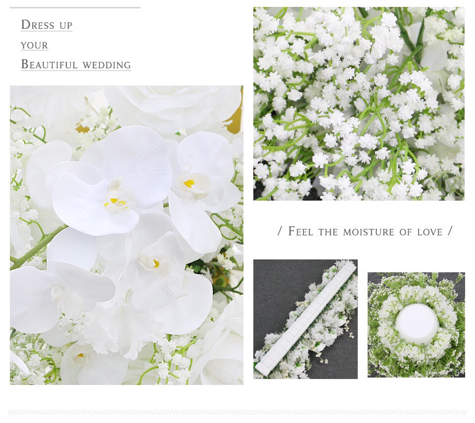 real flower garland curtain for photography3