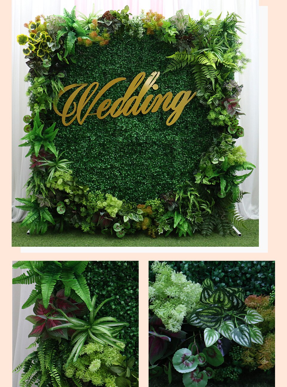 air plants and moss wedding decor7