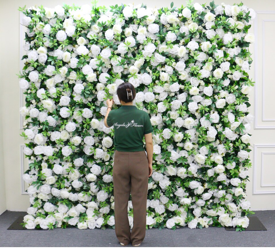 chic tissue flower decor on walls10